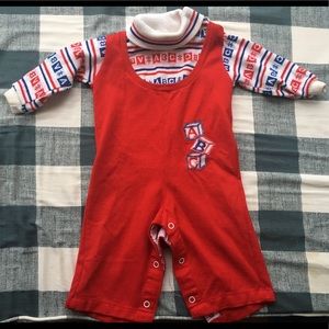 Boys’ Red White and Blue ABCs coveralls & sweater